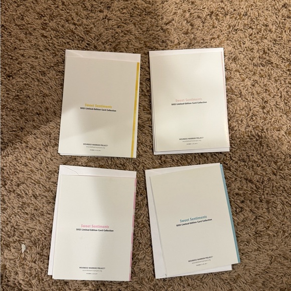 Lot of 4 Blank cards with Envelops (New) 2023 limited Edition Wounded Warrior - Picture 2 of 4